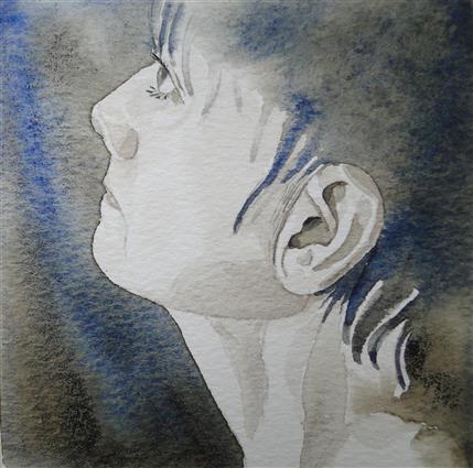 Levenslijn III 9x9 aquarel