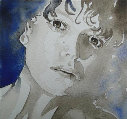 Levenslijn II 9x9 aquarel
