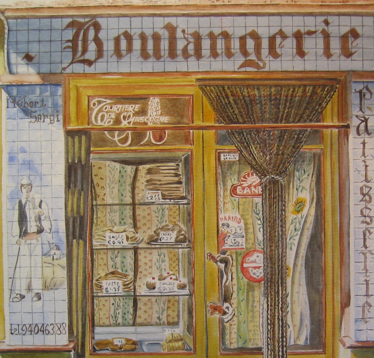 Le Chat du Boulangerie 50x40 (detail)